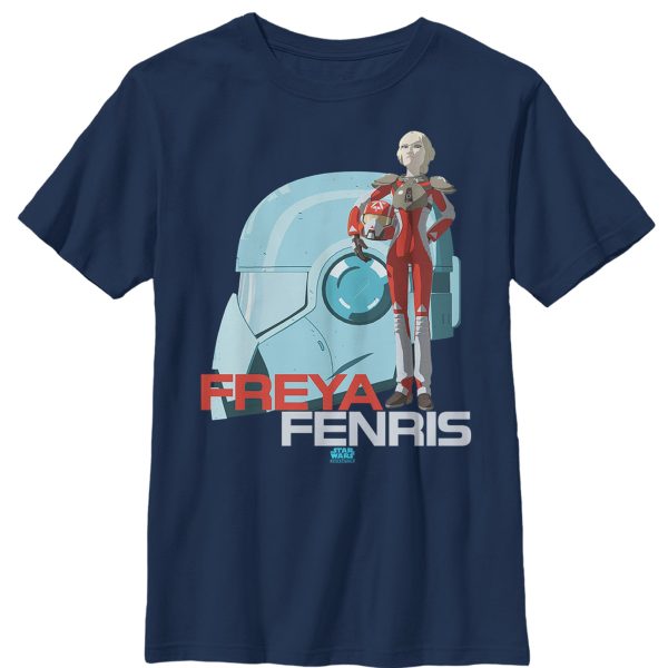 Boy_s Star Wars Resistance Freya Fenris Helmet T-Shirt