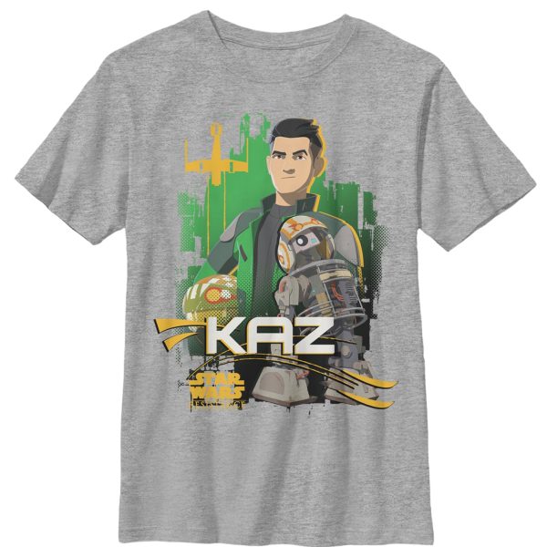 Boy_s Star Wars Resistance Kaz & Bucket T-Shirt