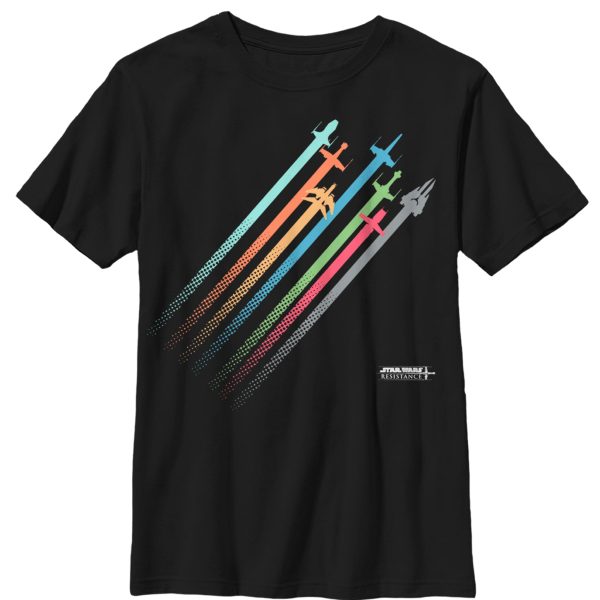 Boy_s Star Wars Resistance Rainbow Ship Streaks T-Shirt