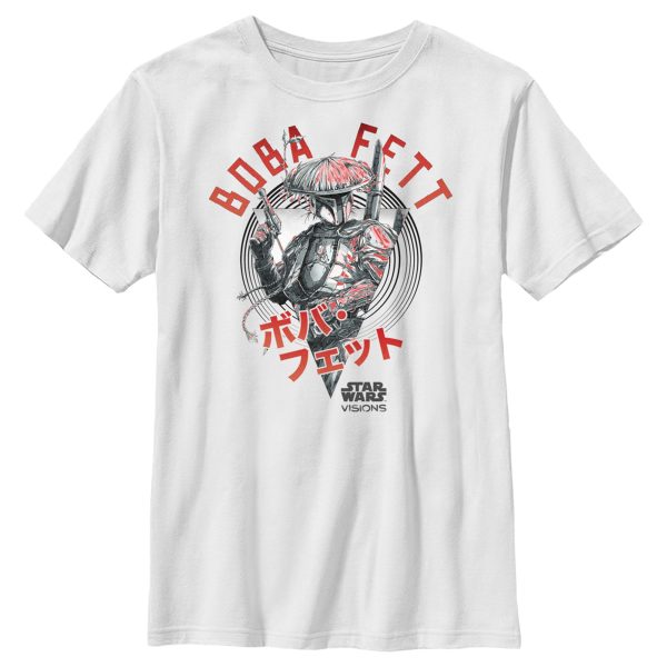 Boy_s Star Wars Visions Boba Fett Samurai T-Shirt