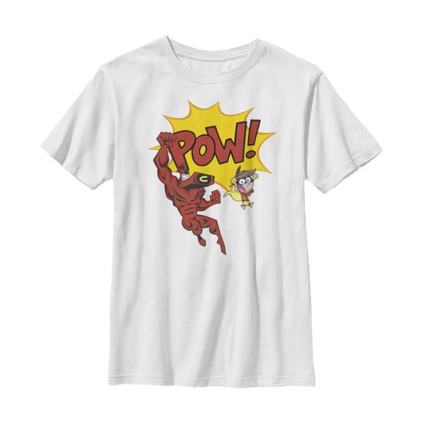 Boy_s The Fairly OddParents Adventures of Crimson Chin & Cleft Boy Chin Wonder T-Shirt