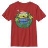 Boy_s Toy Story Christmas Alien Wreath T-Shirt