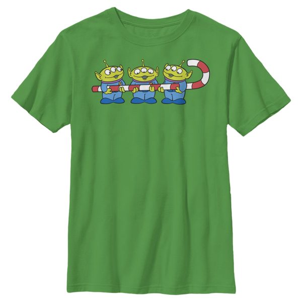 Boy_s Toy Story Christmas Candy Cane Alien T-Shirt