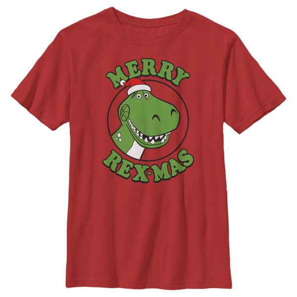 Boy_s Toy Story Christmas Santa Rex T-Shirt