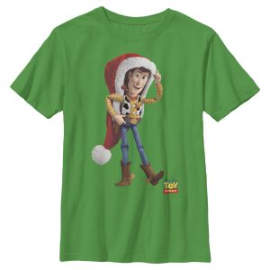 Boy_s Toy Story Christmas Woody Santa Claus T-Shirt