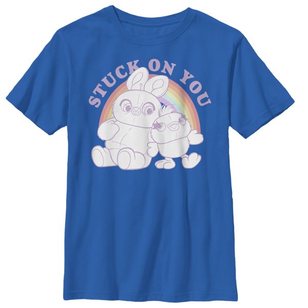 Boy_s Toy Story Ducky & Bunny Stuck on You Rainbow T-Shirt