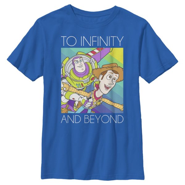 Boy_s Toy Story Infinity and Beyond Rainbow T-Shirt