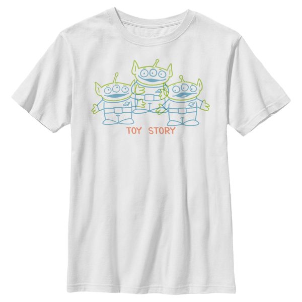 Boy_s Toy Story Line Art Squeeze Aliens T-Shirt