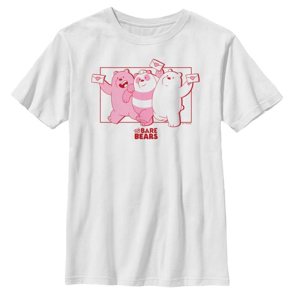 Boy_s We Bare Bears Valentine_s Day Letters T-Shirt