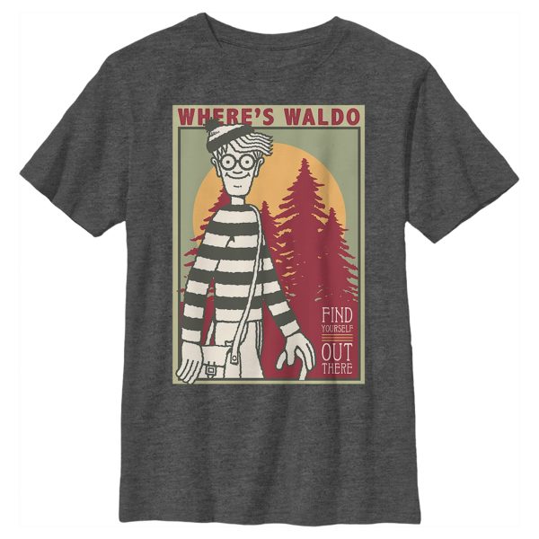 Boy_s Where_s Waldo Travel Poster T-Shirt