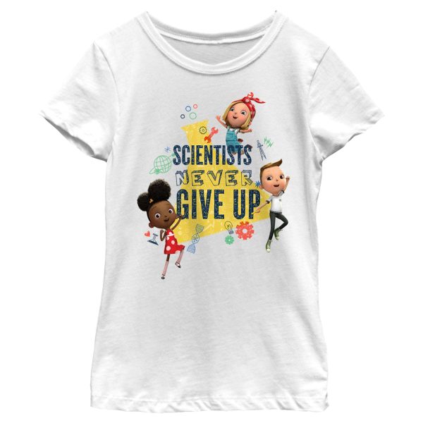 Girl_s Ada Twist, Scientist Never Give Up T-Shirt