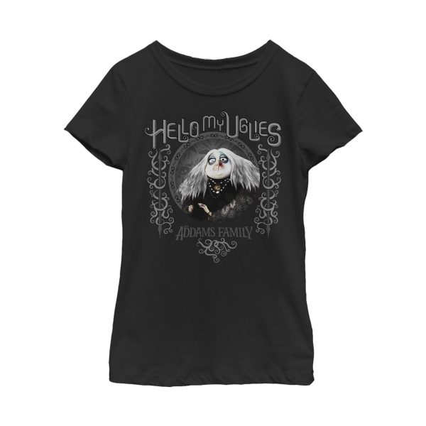 Girl_s Addams Family Grandmama Hello My Uglies T-Shirt