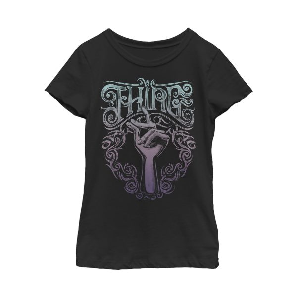 Girl_s Addams Family Thing Ornate Snap T-Shirt