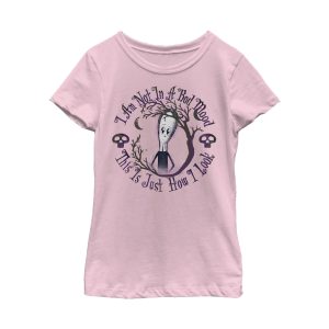 Girl_s Addams Family Wednesday Bad Mood T-Shirt