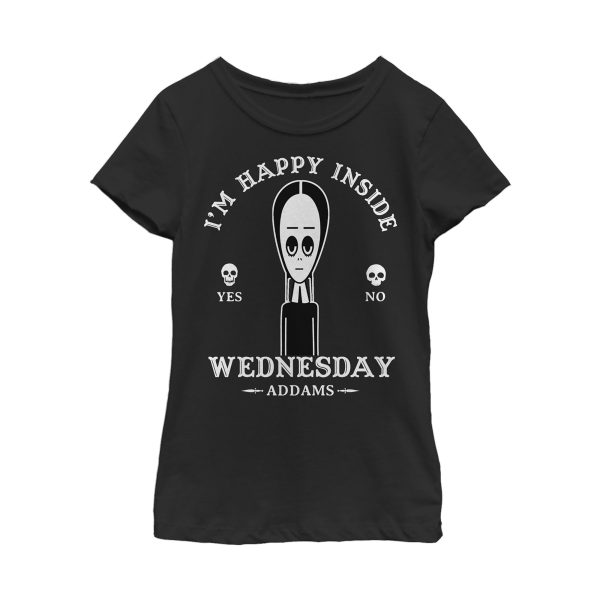 Girl_s Addams Family Wednesday Happy Ouija Board T-Shirt