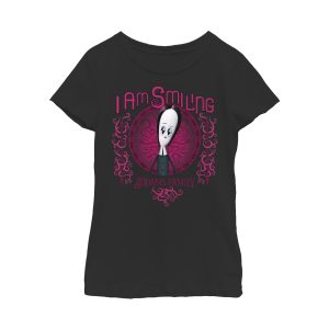 Girl_s Addams Family Wednesday I Am Smiling T-Shirt