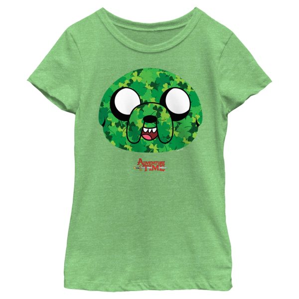 Girl_s Adventure Time Shamrock Jake T-Shirt