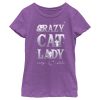 Girl_s Aristocats Crazy Cat Lady T-Shirt