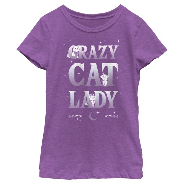 Girl_s Aristocats Crazy Cat Lady T-Shirt