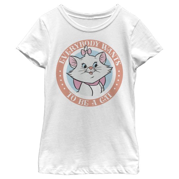 Girl_s Aristocats Marie Everybody Wants To Be A Cat T-Shirt