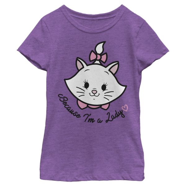 Girl_s Aristocats Marie Portrait I_m a Lady T-Shirt