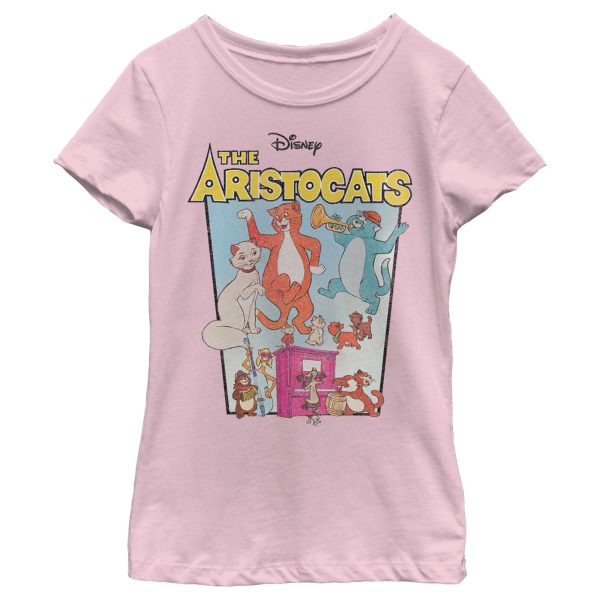 Girl_s Aristocats Retro Crew Poster T-Shirt