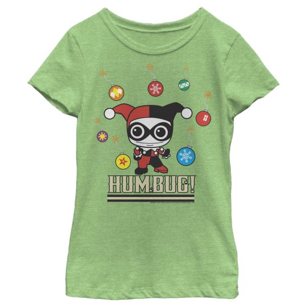 Girl_s Batman Christmas Humbug Harley Quinn T-Shirt