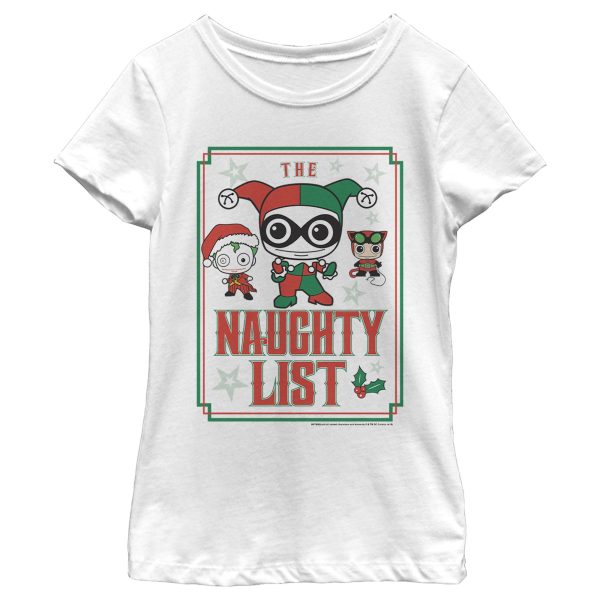 Girl_s Batman Christmas Naughty List T-Shirt