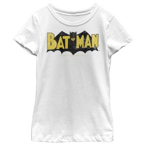 Girl_s Batman Logo Vintage T-Shirt