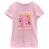 Girl_s Care Bears Pizza Is My Valentine Love-A-Lot Bear T-Shirt