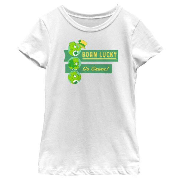 Girl_s Care Bears St. Patrick’s Day Born Lucky T-Shirt