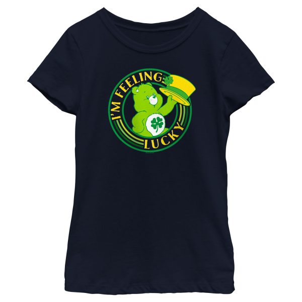 Girl_s Care Bears St. Patrick’s Day I’m Feeling Lucky T-Shirt