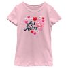 Girl_s Care Bears Valentine’s Day Love-A-Lot Bear All Heart T-Shirt