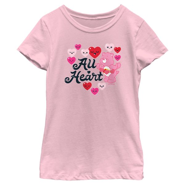 Girl_s Care Bears Valentine’s Day Love-A-Lot Bear All Heart T-Shirt