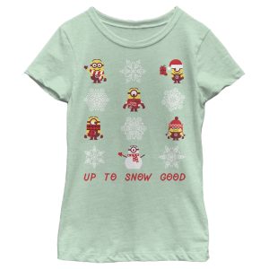 Girl_s Despicable Me Christmas Up to Snow Good T-Shirt