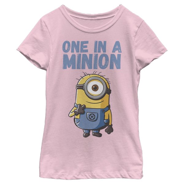 Girl_s Despicable Me Cute One in a Minion T-Shirt