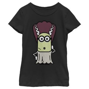 Girl_s Despicable Me Minions Bride Of Frankenstein Pose T-Shirt