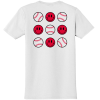 Baseballs & Smiley Faces – Comfort Colors Tee