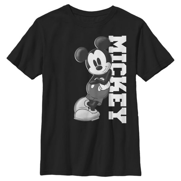 Boy_s Mickey & Friends Black and White Mickey Mouse T-Shirt