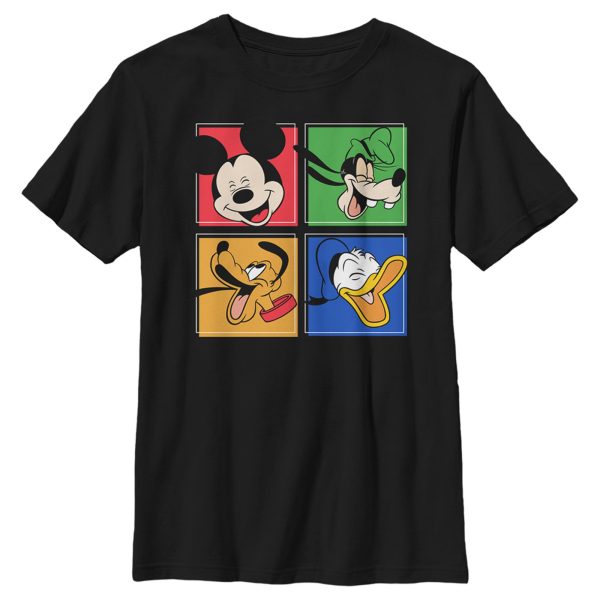 Boy_s Mickey & Friends Character Grid T-Shirt