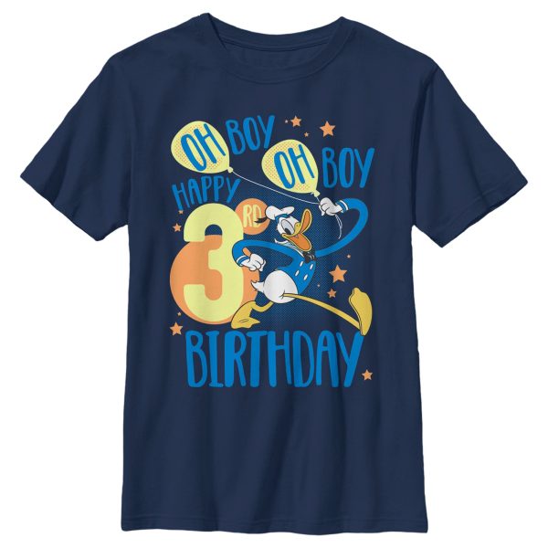 Boy_s Mickey & Friends Donald Happy 3rd Birthday T-Shirt