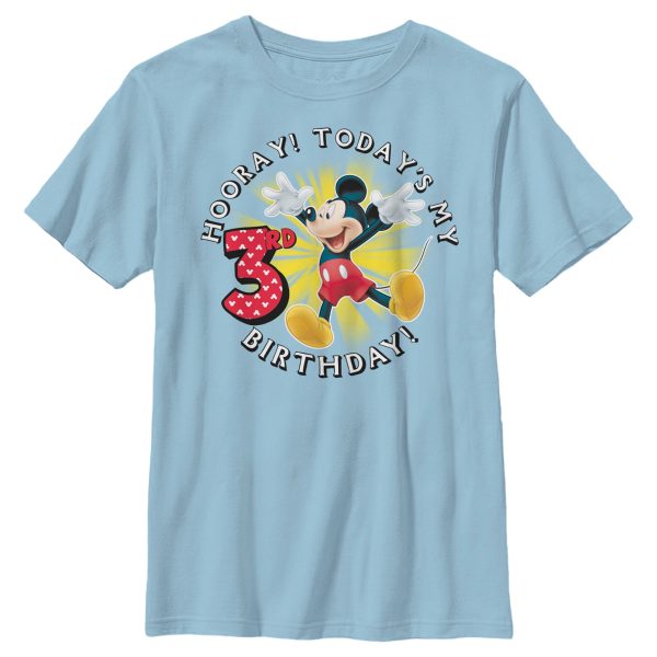 Boy_s Mickey & Friends Hooray It_s My 3rd Birthday T-Shirt