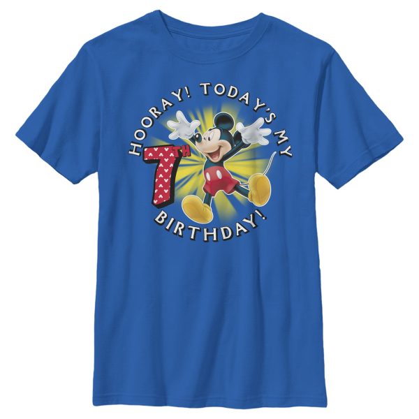 Boy_s Mickey & Friends Hooray It_s My 7th Birthday T-Shirt