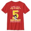 Boy_s Mickey & Friends It_s My 5th Birthday T-Shirt