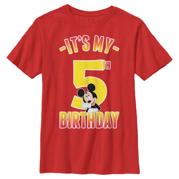 Boy_s Mickey & Friends It_s My 5th Birthday T-Shirt