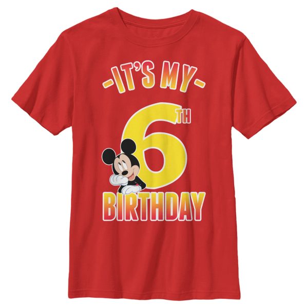 Boy_s Mickey & Friends It_s My 6th Birthday T-Shirt