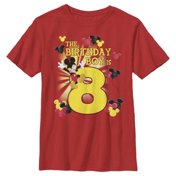 Boy_s Mickey & Friends The Birthday Boy Is 8 T-Shirt