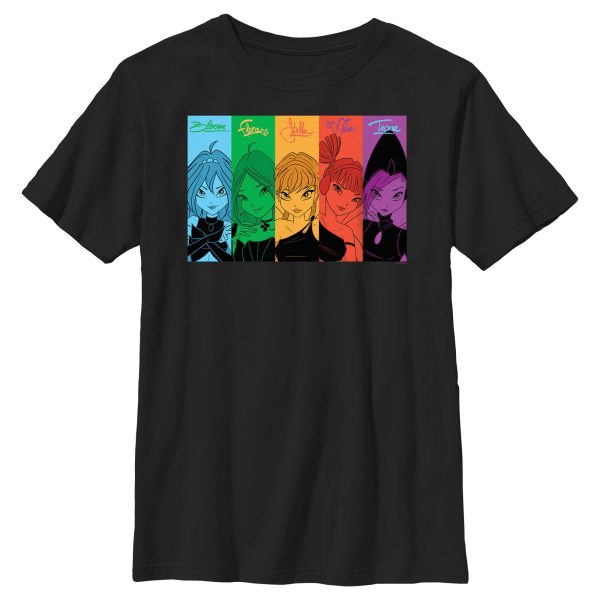 Boy_s Winx Club Characters Color Box T-Shirt