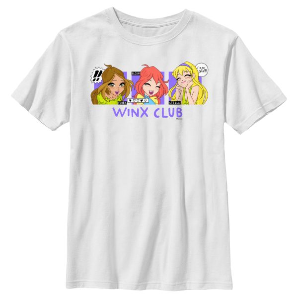 Boy_s Winx Club Flora Bloom Stella Boxes T-Shirt