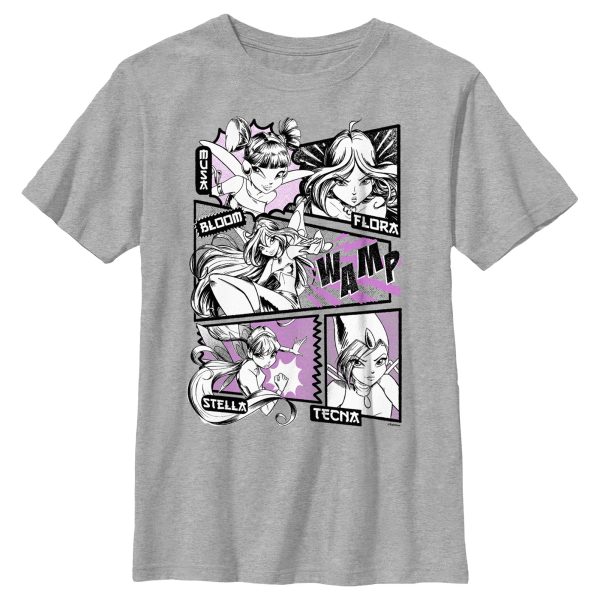 Boy_s Winx Club Manga Panels Group T-Shirt